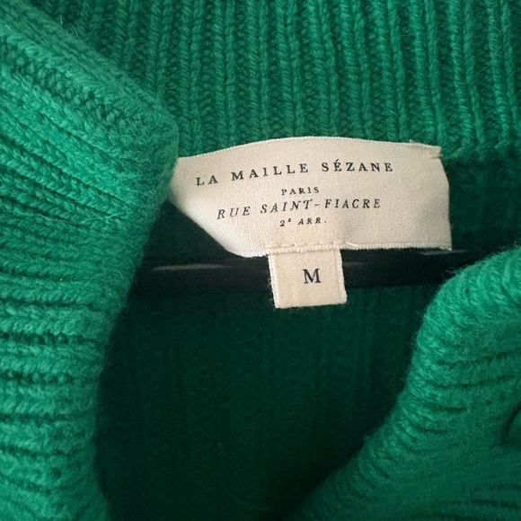 Sezane Vibrant Green Sweater | M - Picture 3 of 4